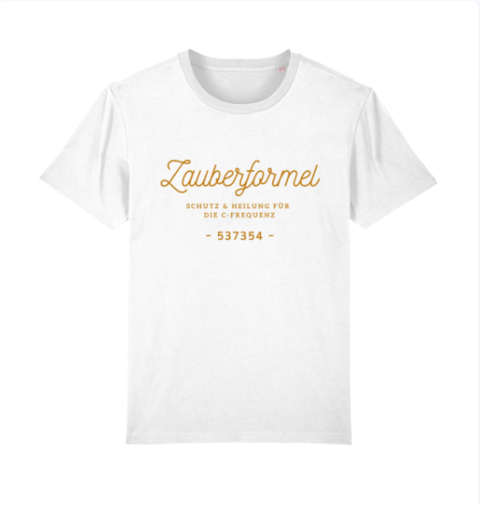 Rundhals T-Shirt "Zauberformel C-Frequenz", verschiedene Designs