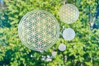 Blume des Lebens - Aufkleber 4,5 cm, 6er Set Blume des Lebens - Aufkleber 4,5 cm, 6er Set