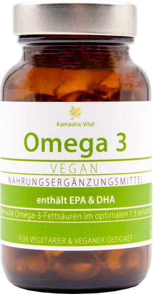 Omega-3 Fettsäuren | vegan | DHA + EPA | 60 Kapseln à 360 mg