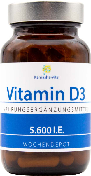 Vitamin D3 | 60 Kapseln á 5.600 I.E.