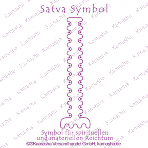 Satva Symbol, 8,5 x 5,5 cm