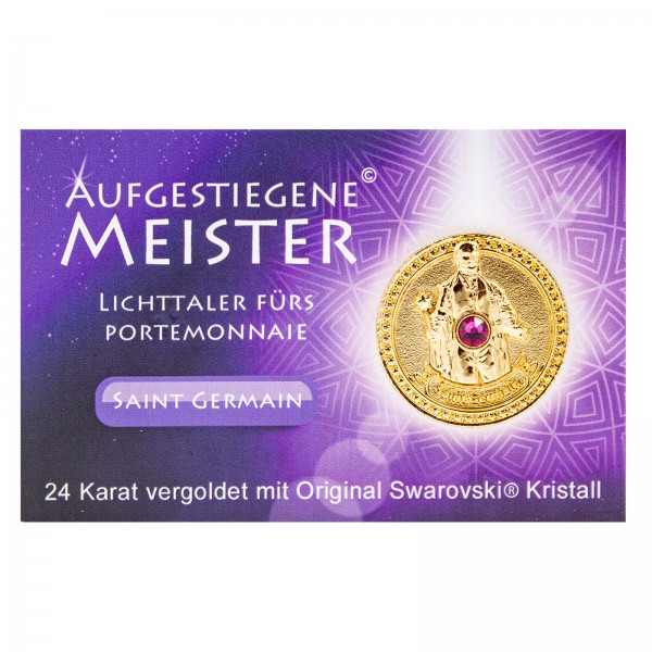Meistertaler - Saint Germain / 24 Karat Gold mit orig. Swarovski Kristall