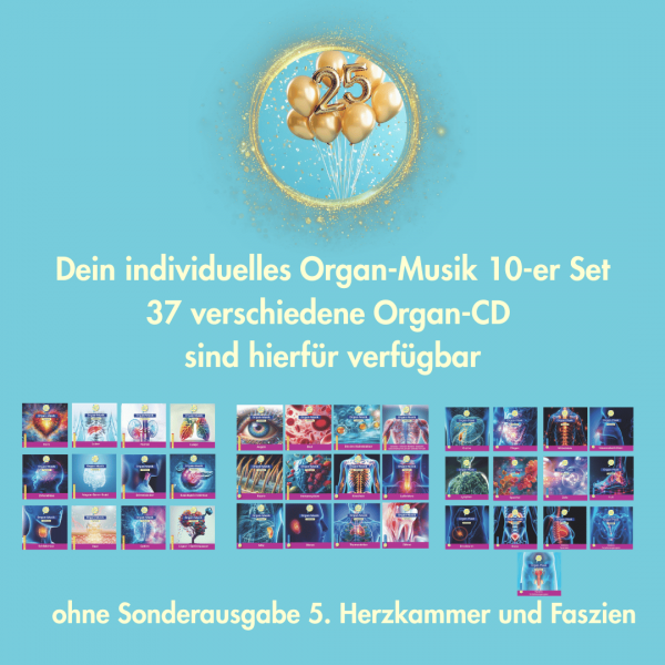 10 Organ-Musik CDs Kamasha Jubiläums-Set