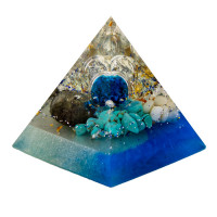 Yamsaro Organ-Pyramide | Zähne | Türkis, Apachengold, Bernstein, Perlmutt, Gold Yamsaro Organ-Pyramide | Zähne | Türkis, Apachengold, Bernstein, Perlmutt, Gold