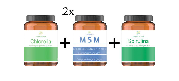 Detox Set | 1x Chlorella + 2x MSM + 1x Spirulina
