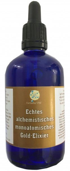 Echtes alchemistisches monoatomisches Gold-Elixier | 100 ml