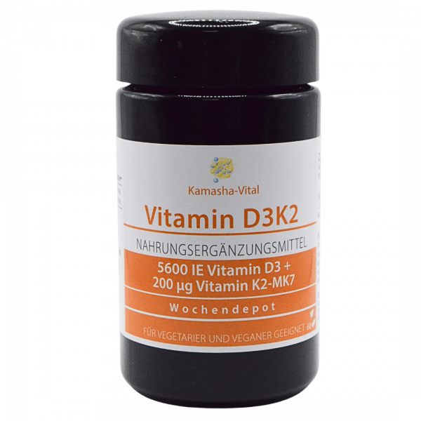 Vitamin D3K2 Kapseln Wochendepot