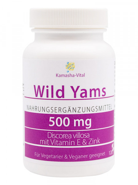 Wild-Yams mit Zink und Vitamin E | 120 Kapseln á 500 mg
