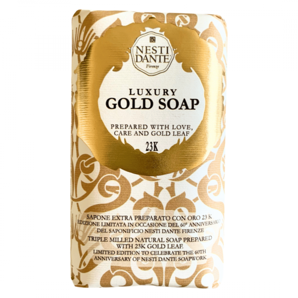 Luxury Gold Soap - Goldseife mit 23 Karat Blattgold, 250 g