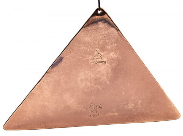 Klangdreieck aus Bronze poliert | 17 x 11 cm