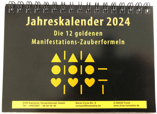 Jahreskalender 2024 | Manifestations-Zauberformeln