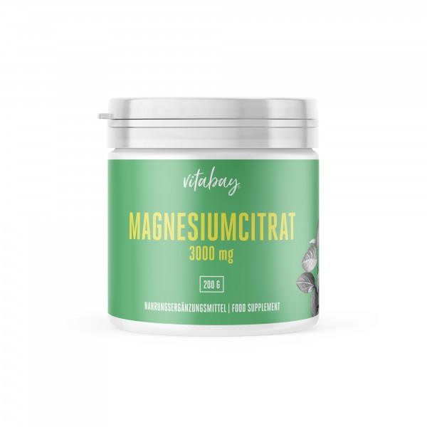 Vitabay Magnesiumcitrat Pulver, 200g