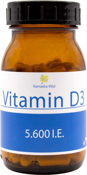 ANGEBOT | Vitamin D3 Kapseln | 90 Kapseln á 5.600 I.E.
