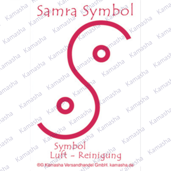 Samra Symbol (4 Aufkleber/Kärtchen) á 3 x 4 cm