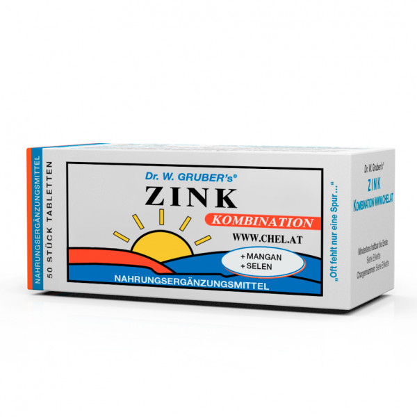 Zink-Kombination | Zink + Mangan + Selen | 50 Tabletten