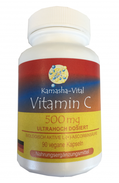 Vitamin C, 90 Kapseln je 500 mg