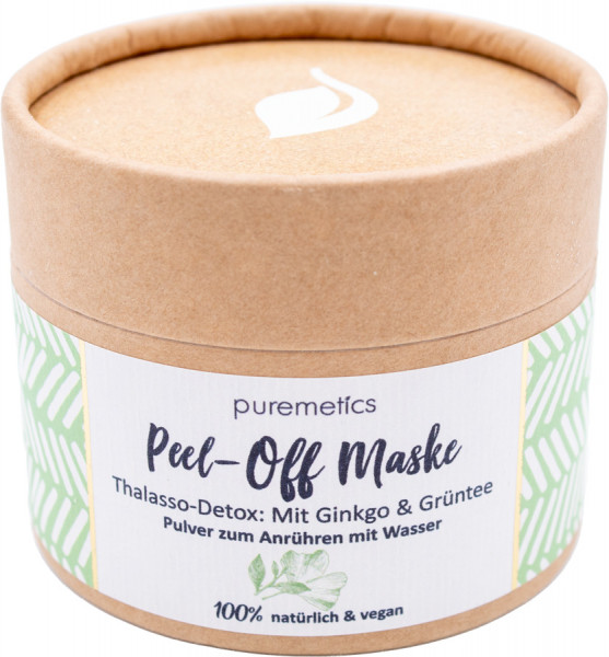 puremetics® Peel-Off Maske | Detox Ginkgo-Grüntee